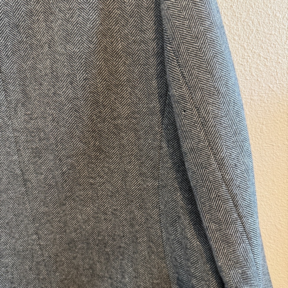 Talbots Gray 100% Wool Zip Front Blazer Size 10 - Picture 10 of 10